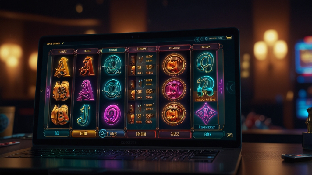 Spieler testet die Demo von Verde Casino auf einem leuchtenden Bildschirm.